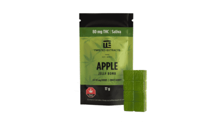Twisted Sativa Jelly Bomb - 80mg THC - Green Apple