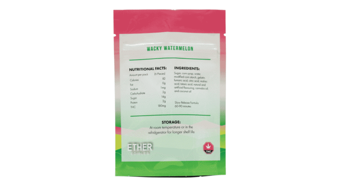 Ether Gummies - 180mg - Wacky Watermelon - Image 2