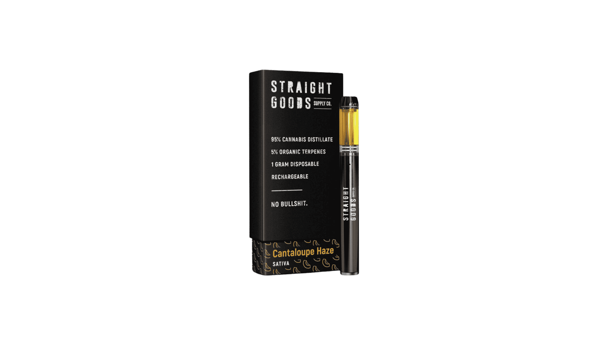3-2.png Straight Goods Supply Co. Distillate Disposable Pen - 1g - Cantaloupe Haze - Image 1