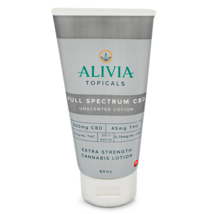 ALIVIA Full-Spectrum CBD Lotion - Unscented (900mg CBD + 45mg THC)