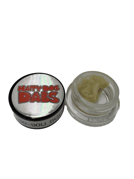 Happy Dog Dabs Live Hash Rosin - 2g - Sour Garlic Cookies BX (160-90u)