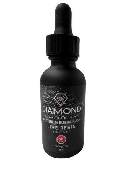 Diamond Live Resin Tincture - 1000mg - Platinum Bubba Kush