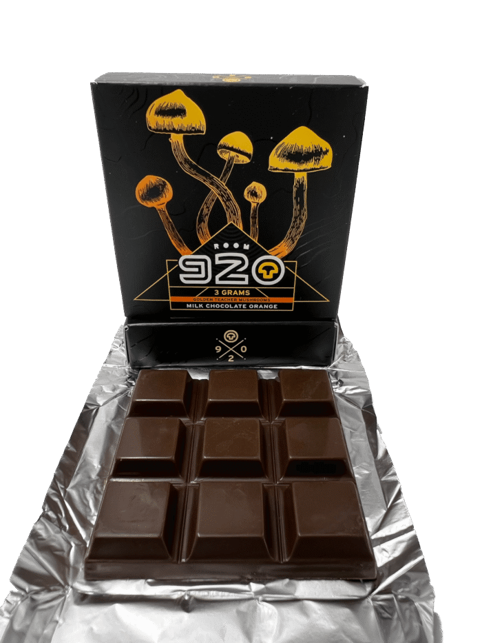Room 920  Golden Teacher Mushrooms - 3g - Milk Chocolate Orange Bar - Image 2