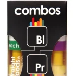 Straight Goods  2 In 1 Combos – 2 x 1 Gram Carts - Blue Lavender (INDICA) x Peach Ringz (INDICA) Cartridges