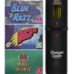 Straight Goods Triple Chamber Vape – 3g + 3g + 3g – Blue Razz x Super Boof x Maui Wowie – 9 Gram THC