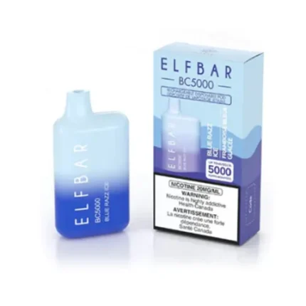 Elf Bar Disposable Vape - 5000 Puffs - Blue Razz Ice