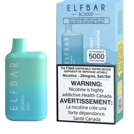 Elf Bar Disposable Vape - 5000 Puffs - Spearmint