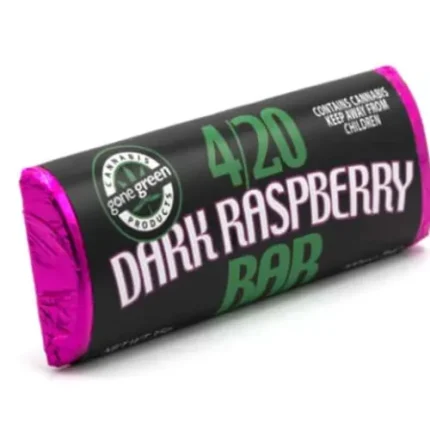 Gone Green 4/20 Bars - 300mg THC - Dark Raspberry Chocolate