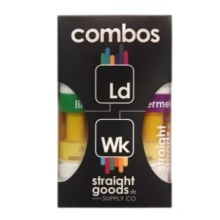 Straight Goods 2 In 1 Combos - 2 x 1 Gram Carts  – Lilac Diesel + Watermelon Kush