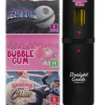 Straight Goods Triple Chamber Vape – 3g + 3g + 3g – Death Star x Bubble Gum x Wedding Cake – 9 Gram THC