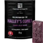 Twisted Extracts Sativa 1:1 Full Spectrum CBD / THC - 40mg THC + 40mg CBD - Grape