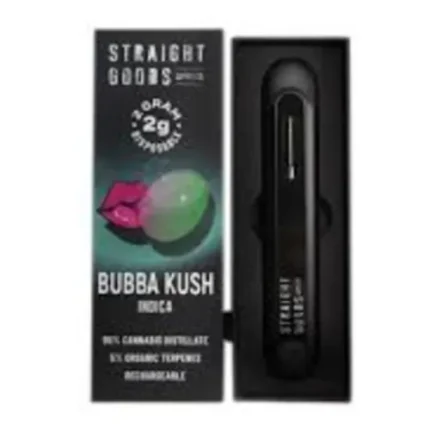 Straight Goods Supply Co. Distillate Disposable Pen - 2g - Bubba Kush