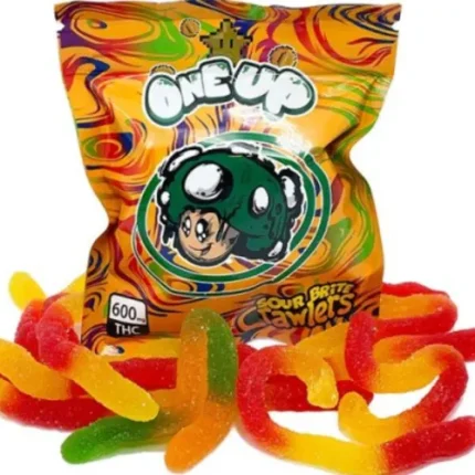 One Up THC Gummies - 600mg - Sour Brite Crawlers -