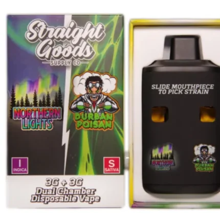 Straight Goods Dual Chamber Vape – 3g + 3g - Northern Lights × Durban Poison - 6 Gram THC