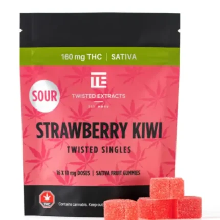Twisted Extracts Sour Twisted Singles - 160mg THC - 16 x 10mg THC