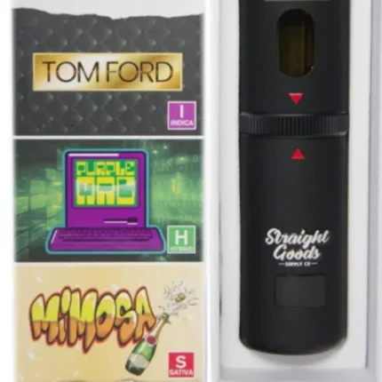 Straight Goods Triple Chamber Vape – 3g + 3g + 3g – Tom Ford x Purple MAC x Mimosa – 9 Gram THC