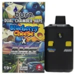 Burn Dual Chamber Vape – 3g + 3g - Blueberry Cheese x AMG - 6 Gram THC