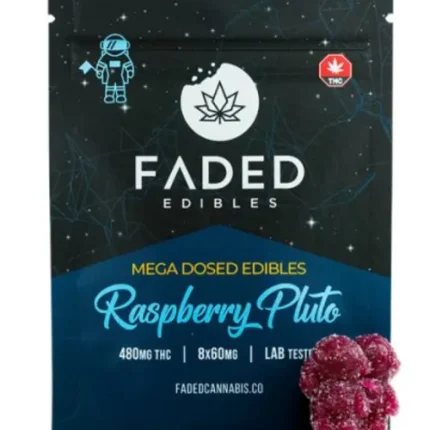 Faded Cannabis Co. Mega Dosed Astros – 480mg - Raspberry Pluto
