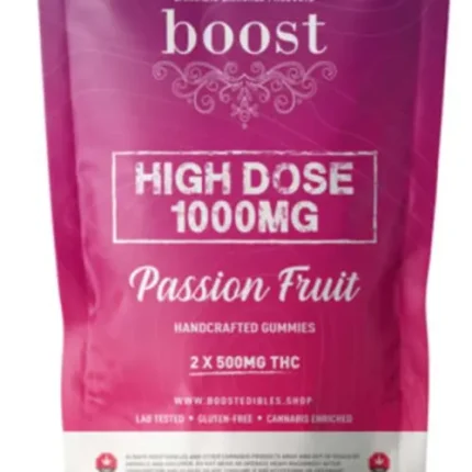 Boost High Dose Gummies - 1000mg THC - Passionfruit