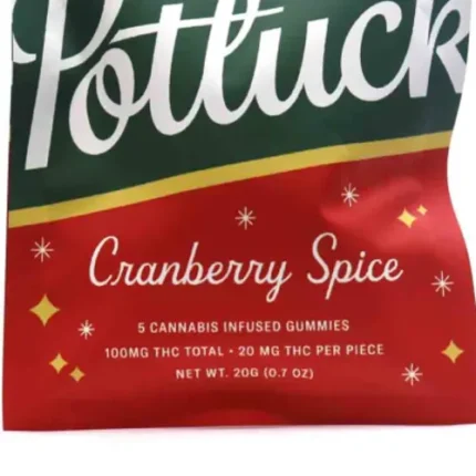 Potluck Cranberry Spice - 100mg THC Gummies